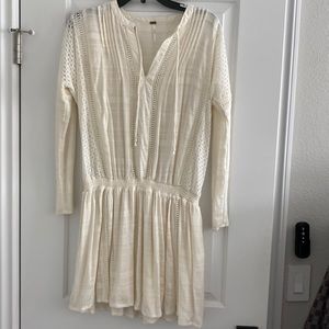 Free People drop waist long sleeve dress, Size S